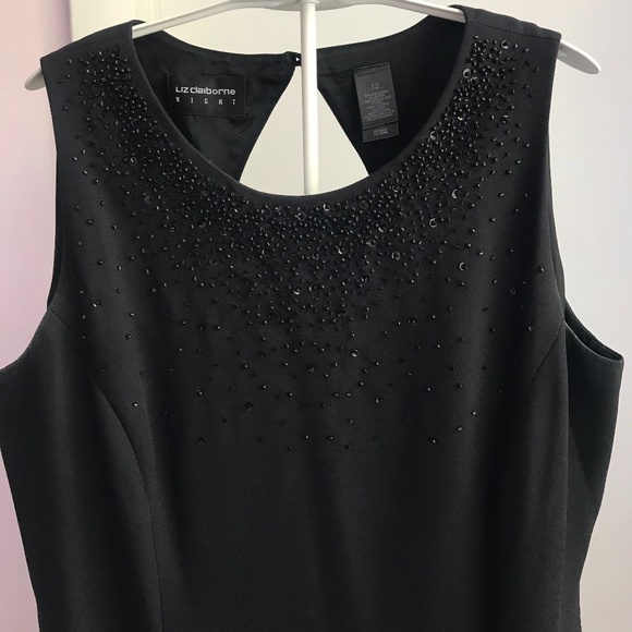 Vintage Liz Claiborne Black Gown - Picture 5 of 10